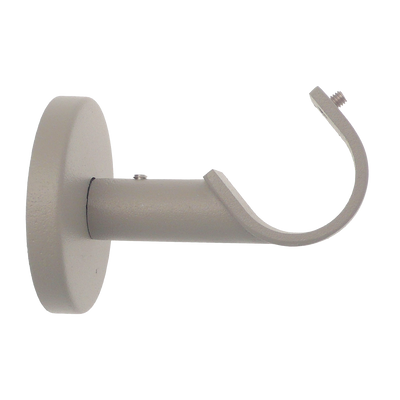 Support barre à rideau Velours Gris Mat