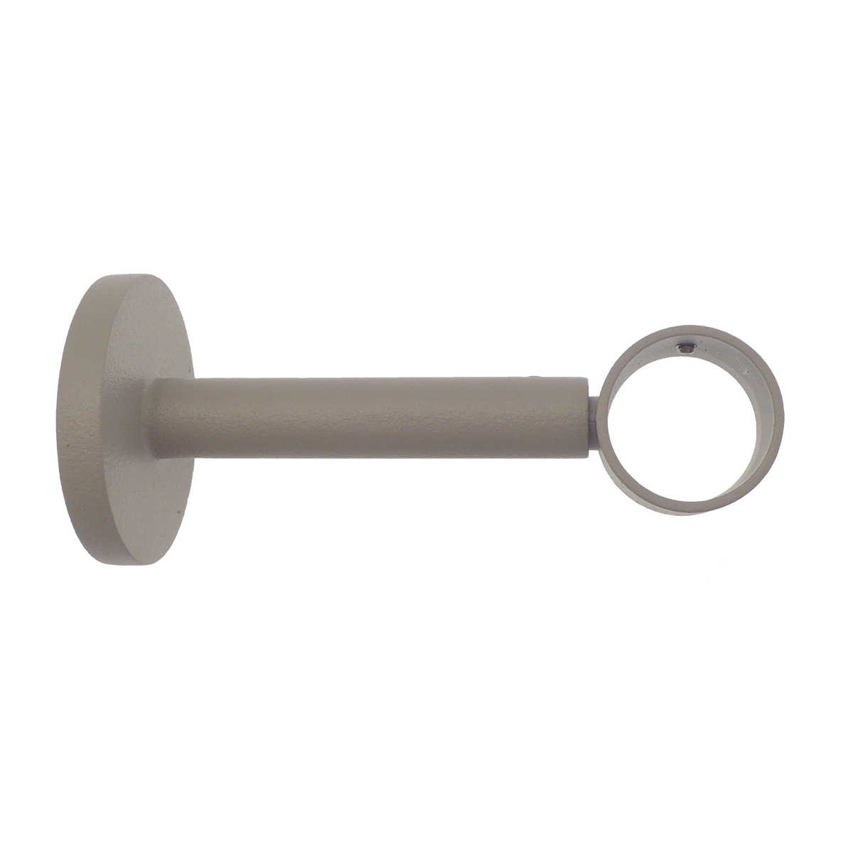 Support barre à rideau Velours Gris Mat