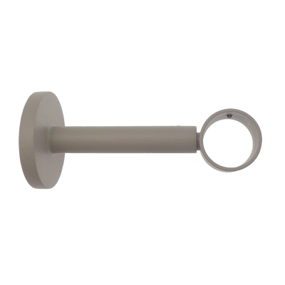 Support barre à rideau Velours Gris Mat