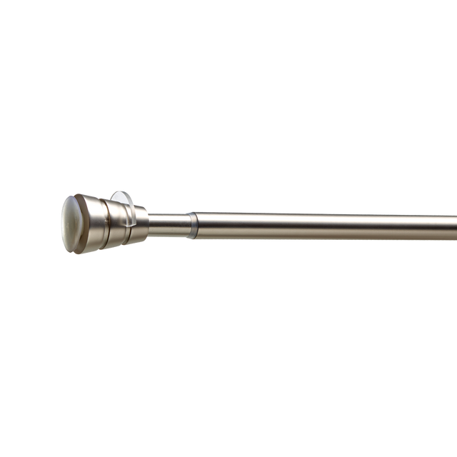 Barre à rideau ENTRE MURS nickel givré 2 cm de 90,0 à 150 cm