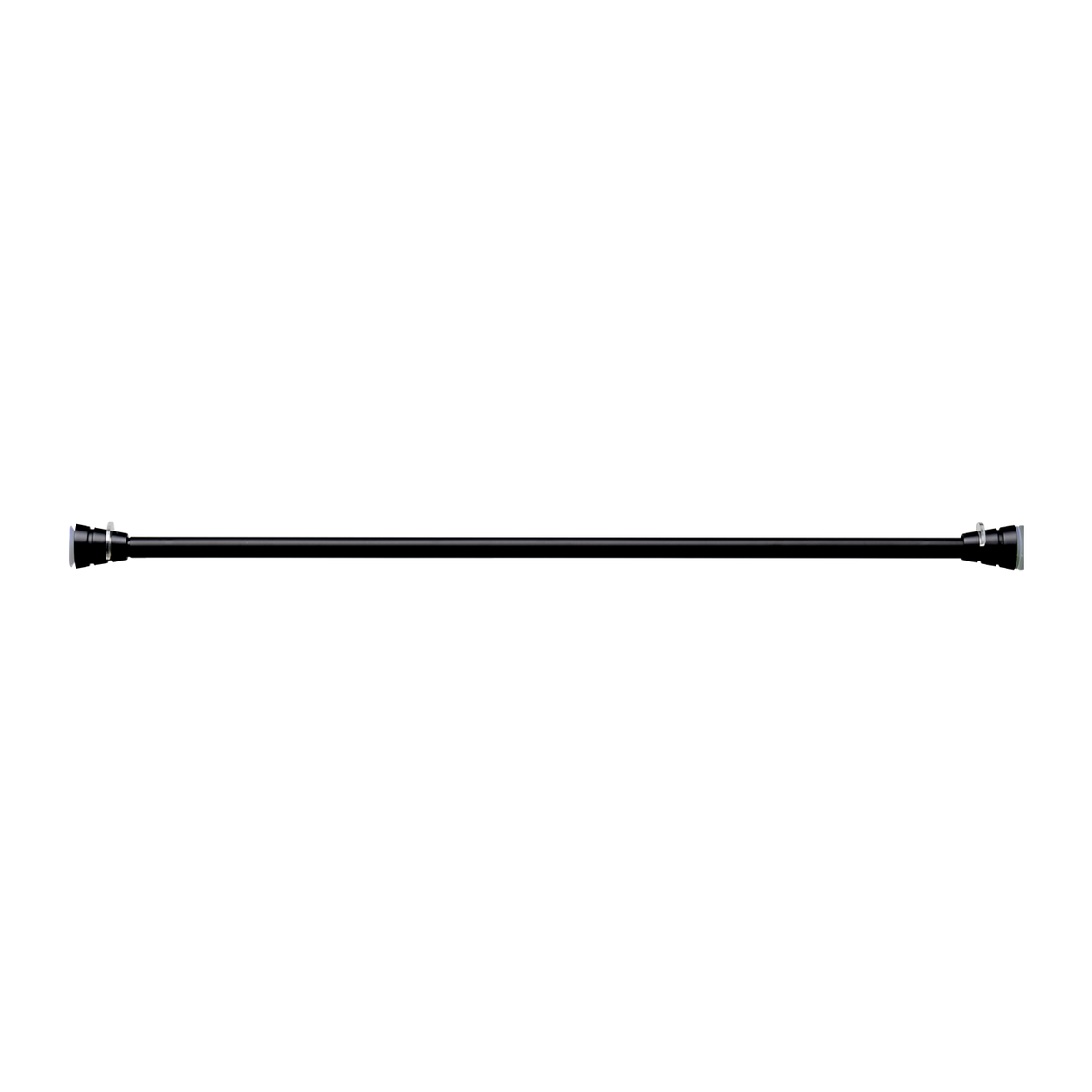 Barre à rideau Entre murs Noir Mat