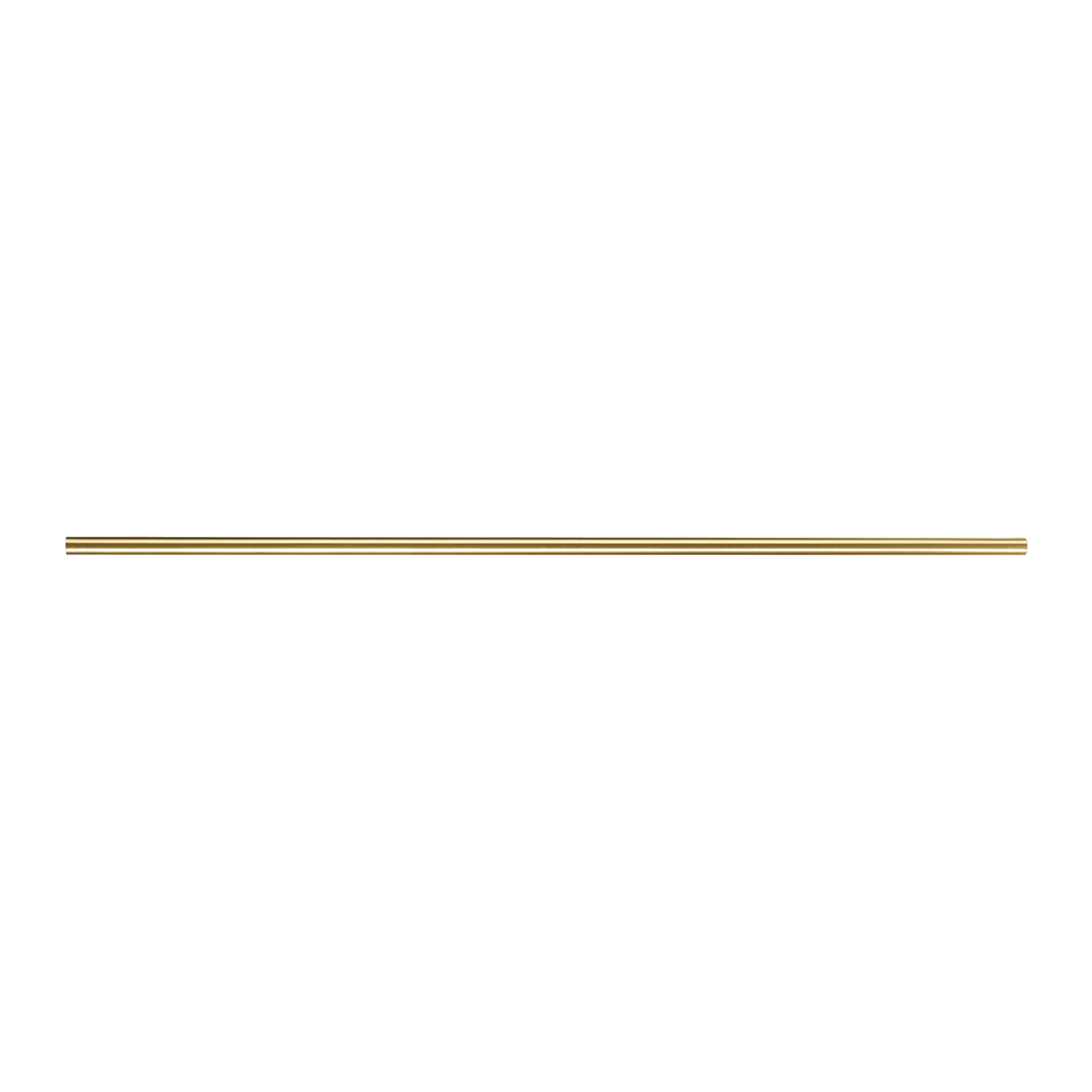 Barre à rideau Trompette Or Métal brossé