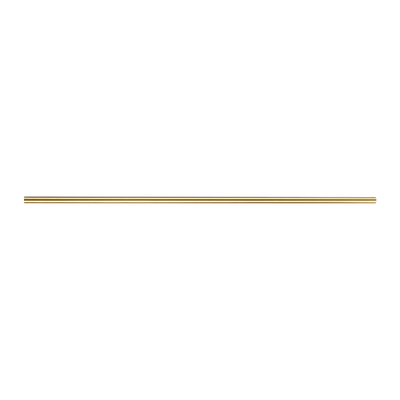 Barre à rideau Trompette Or Métal brossé