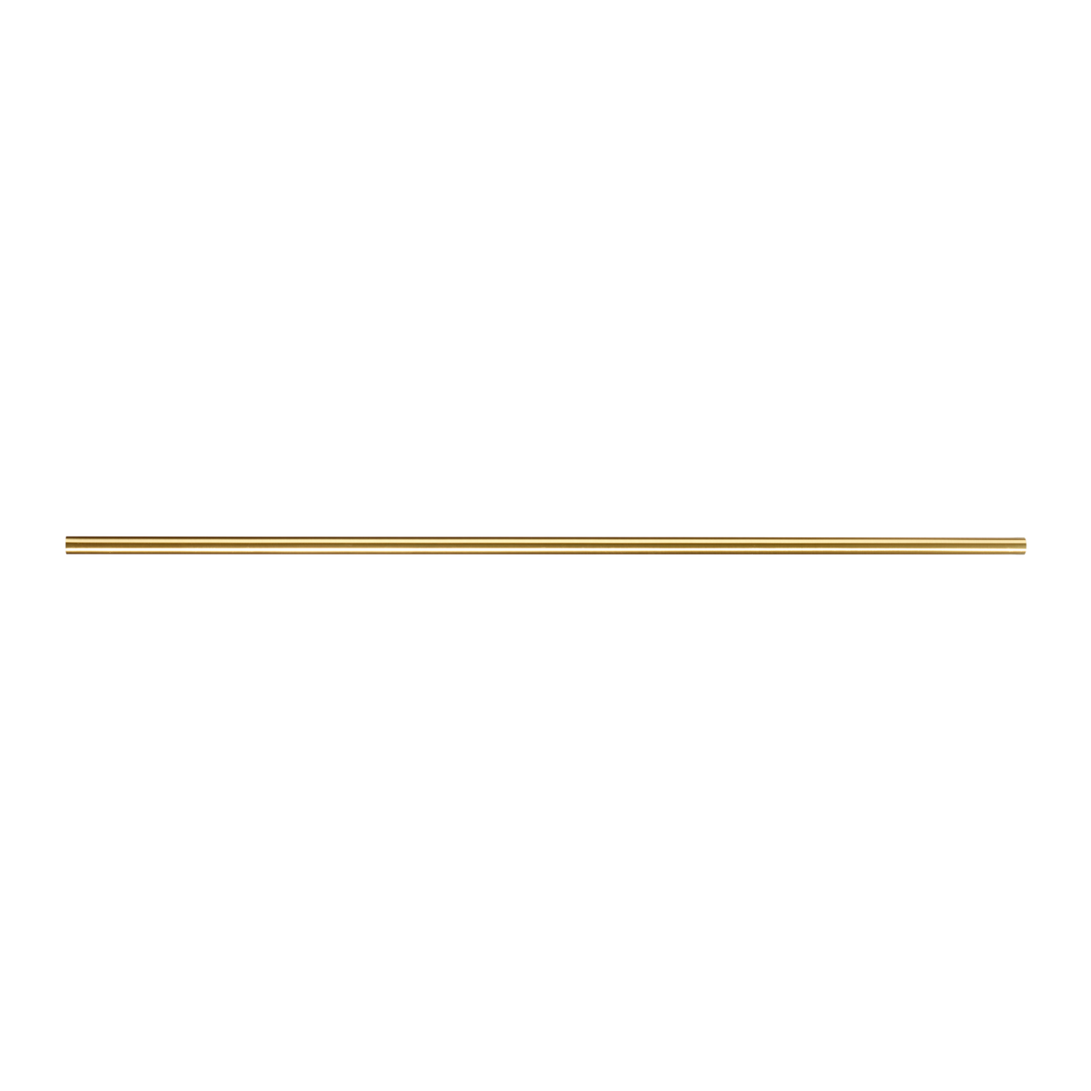 Barre à rideau Trompette Or Métal brossé