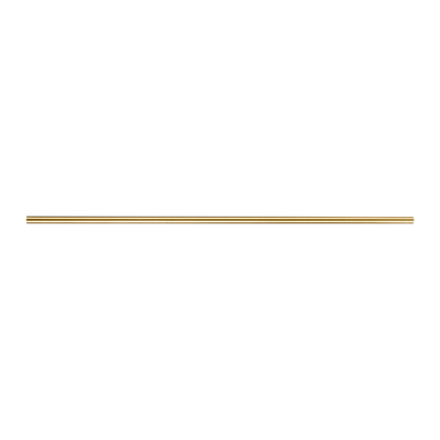 Barre à rideau Trompette Or Métal brossé