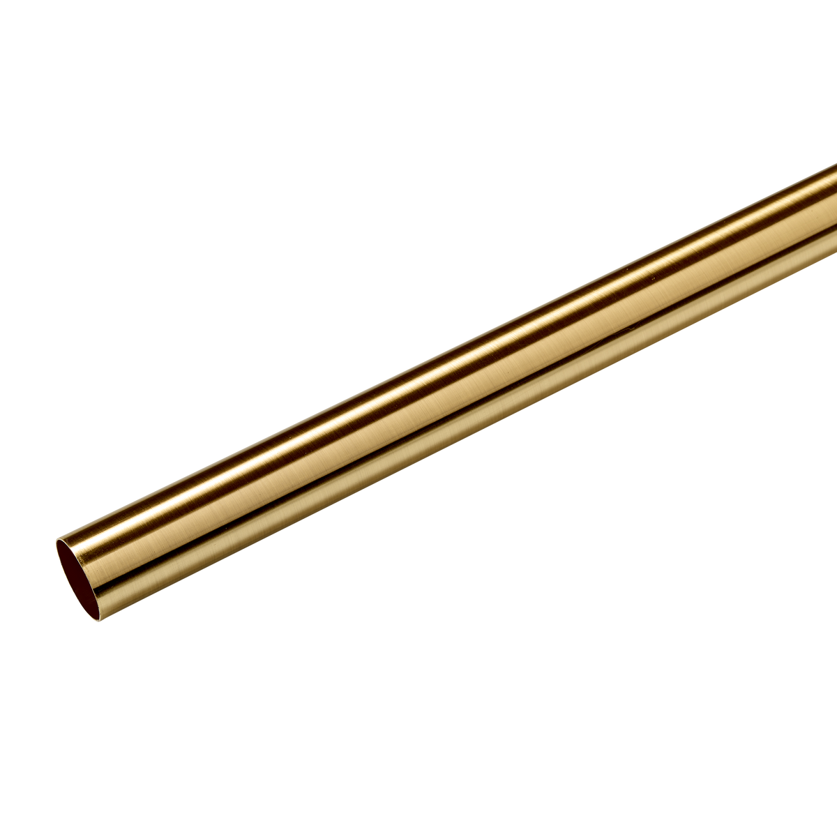 Barre à rideau Trompette Or Métal brossé