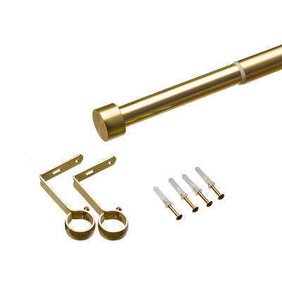 UMBRA Kit barre à rideaux Trombone Or Métal brossé