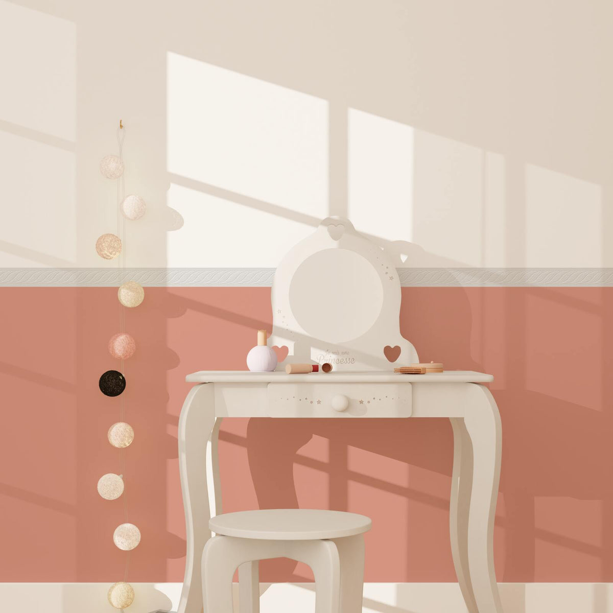 Galon vinyle Torsadia Blanc