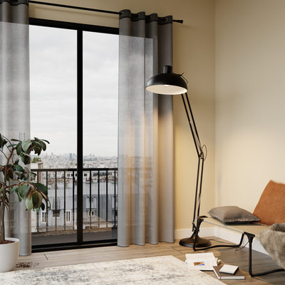 Voilage Colors Gris perle