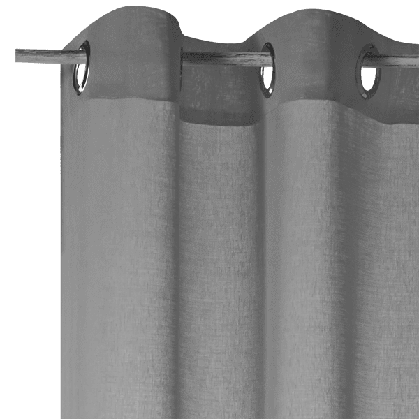 Voilage COLORS coloris gris 140 x 260 cm