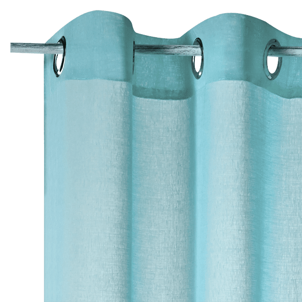 Voilage COLORS coloris bleu glacier 140 x 260 cm