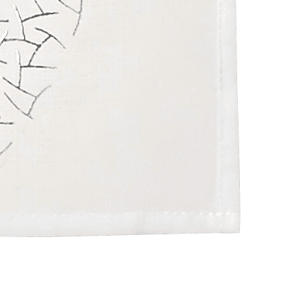 Vitrage ESSENTIEL coloris blanc 90 x 210 cm