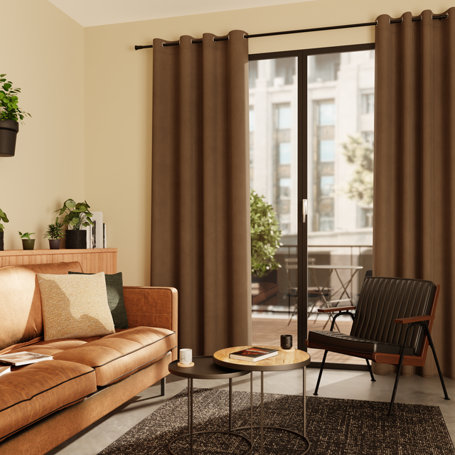 4MURS Rideau VELVET coloris chamois 140 x 260 cm