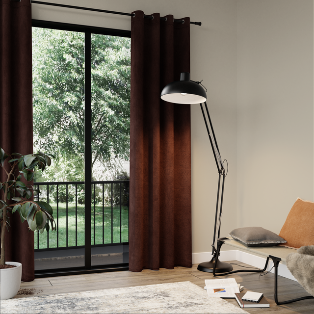 4MURS Rideau VELVET coloris taupe 140 x 260 cm