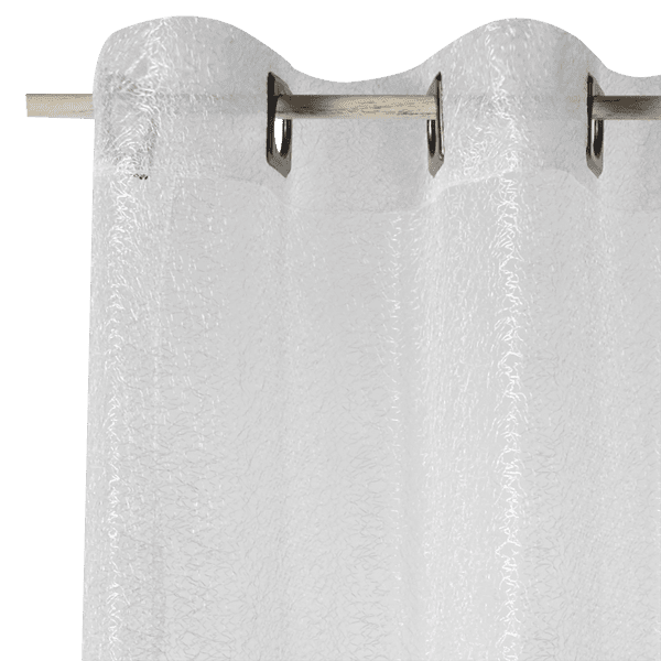 4MURS Voilage NEW ZIG ZAG coloris blanc 140 x 240 cm