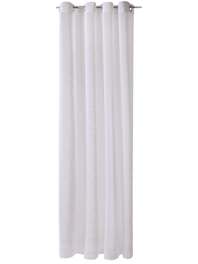 Voilage QUEEN coloris blanc 140 x 260 cm