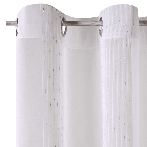 Voilage QUEEN coloris blanc 140 x 260 cm