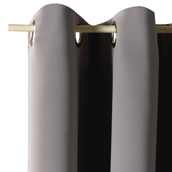 Rideau thermique ALESSANDRO coloris gris 135 x 240 cm