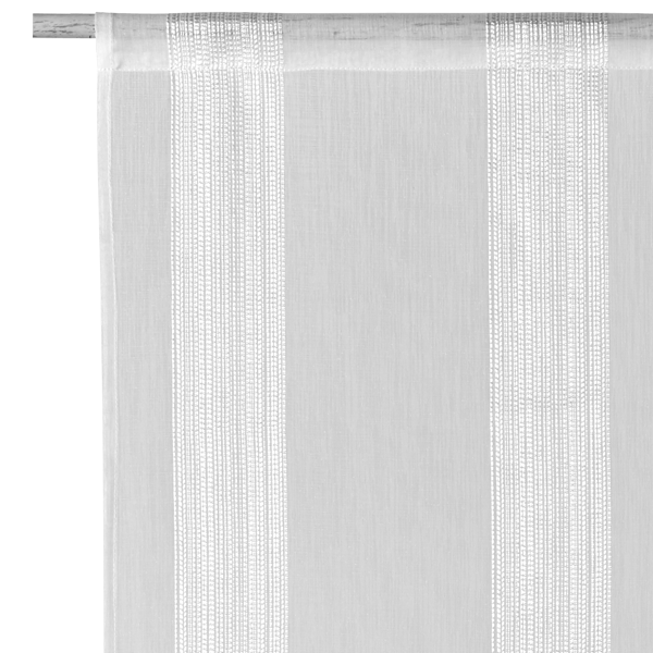 4MURS Vitrage PINGALA (la paire) coloris blanc 60 x 160 cm