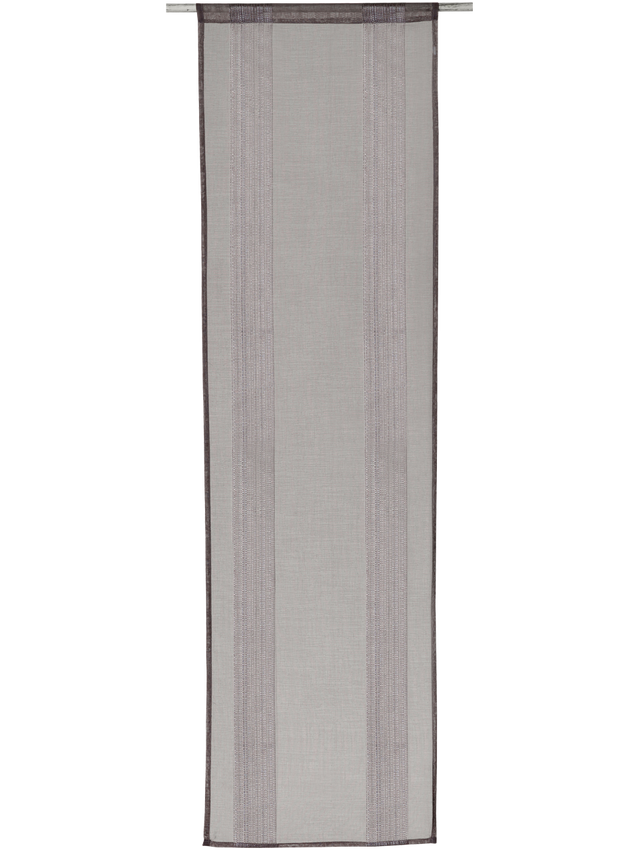 Vitrage PINGALA coloris gris 45 x 160 cm