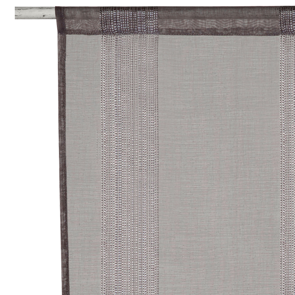 Vitrage PINGALA coloris gris 45 x 160 cm
