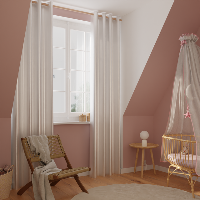 Rideau ESSENTIAL coloris blanc 140 x 240 cm