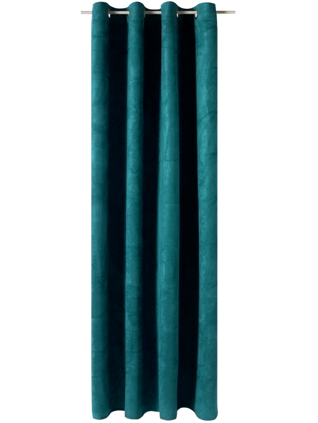 4MURS Rideau VELVET coloris bleu paon 140 x 260 cm