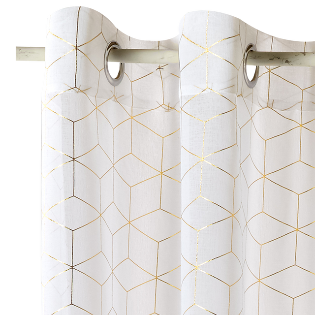 Voilage ORIA coloris or 140 x 240 cm