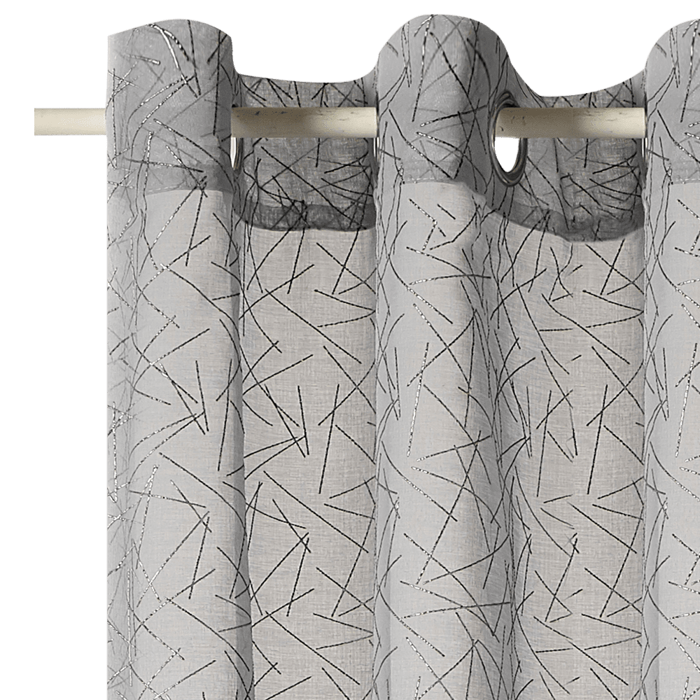 4MURS Voilage HALO coloris gris 140 x 240 cm