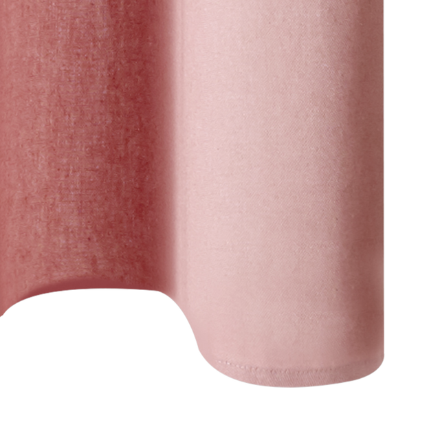 Rideau COTOON coloris rose tendre 140 x 240 cm