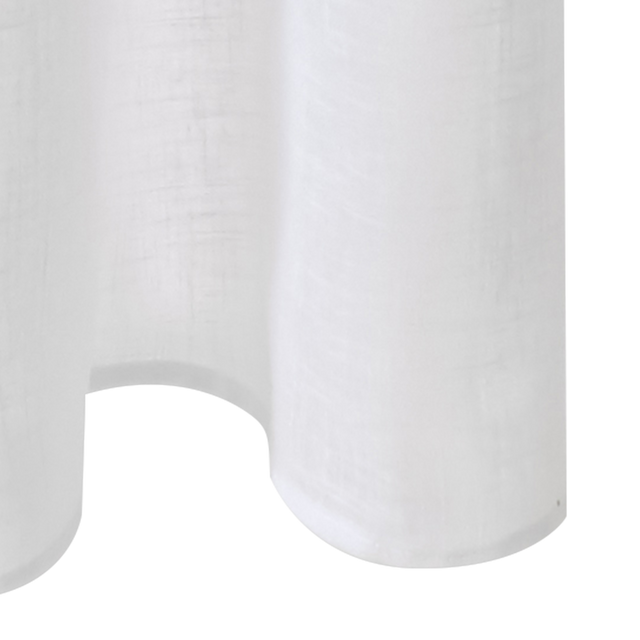 Voilage ASPECT LIN coloris blanc 240 x 260 cm