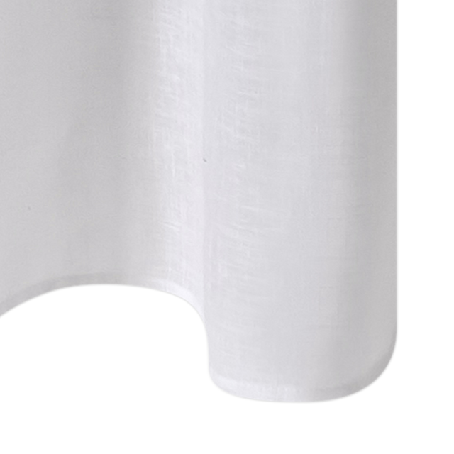 Voilage ASPECT LIN coloris blanc 145 x 260 cm