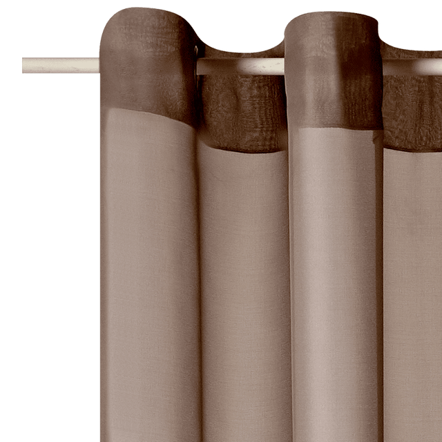 Voilage VOILE CHIC coloris taupe 145 x 240 cm