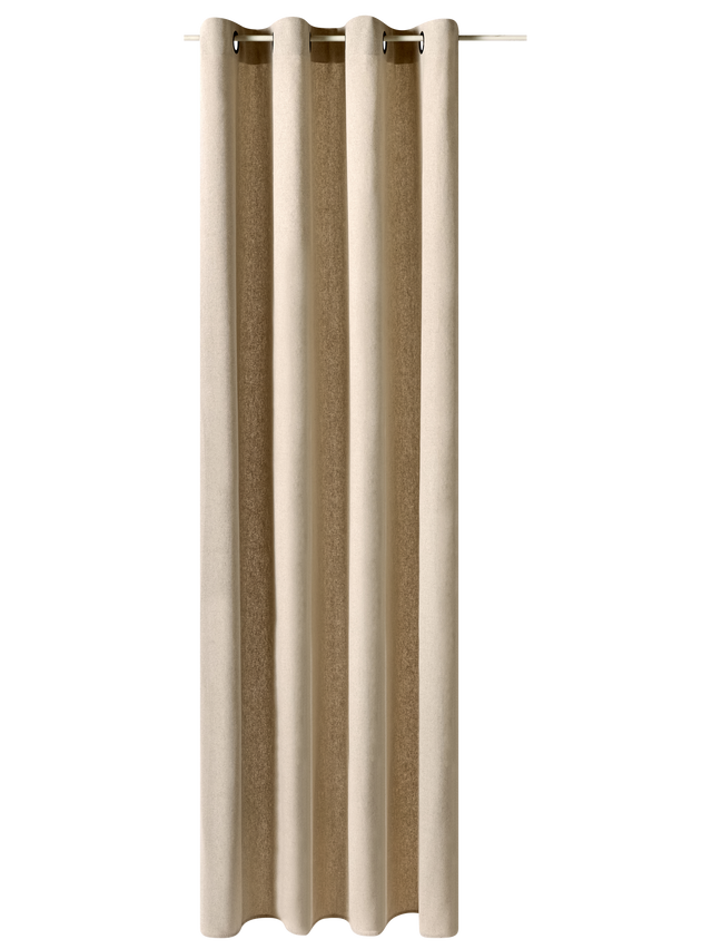 Rideau BRUSH coloris beige 135 x 240 cm