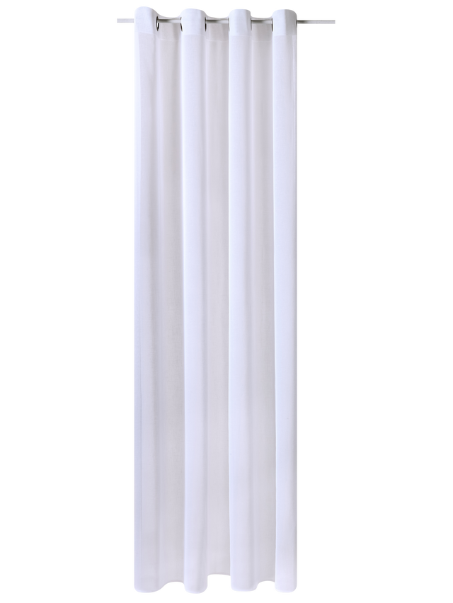 Voilage LINETTE coloris blanc 145 x 240 cm