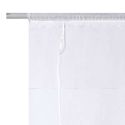 Vitrage Wanda (la paire) Blanc