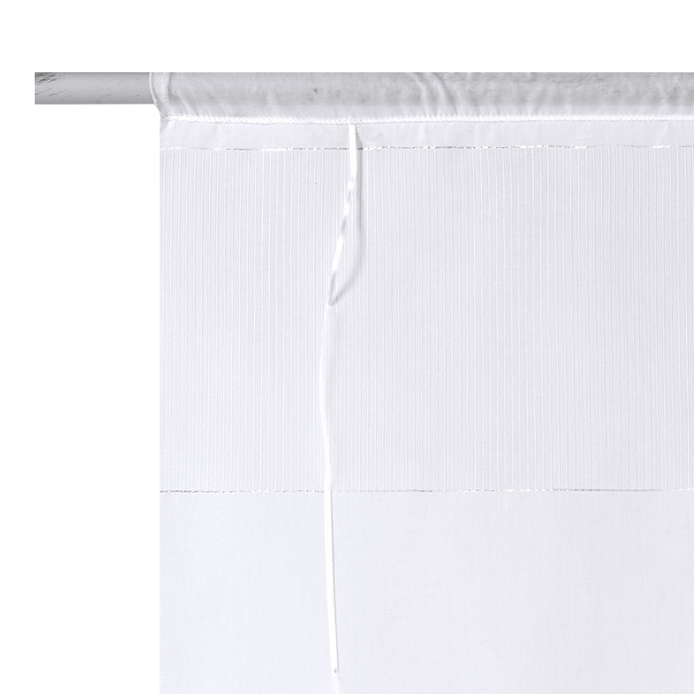Vitrage WANDA (la paire) coloris blanc 58 x 145 cm