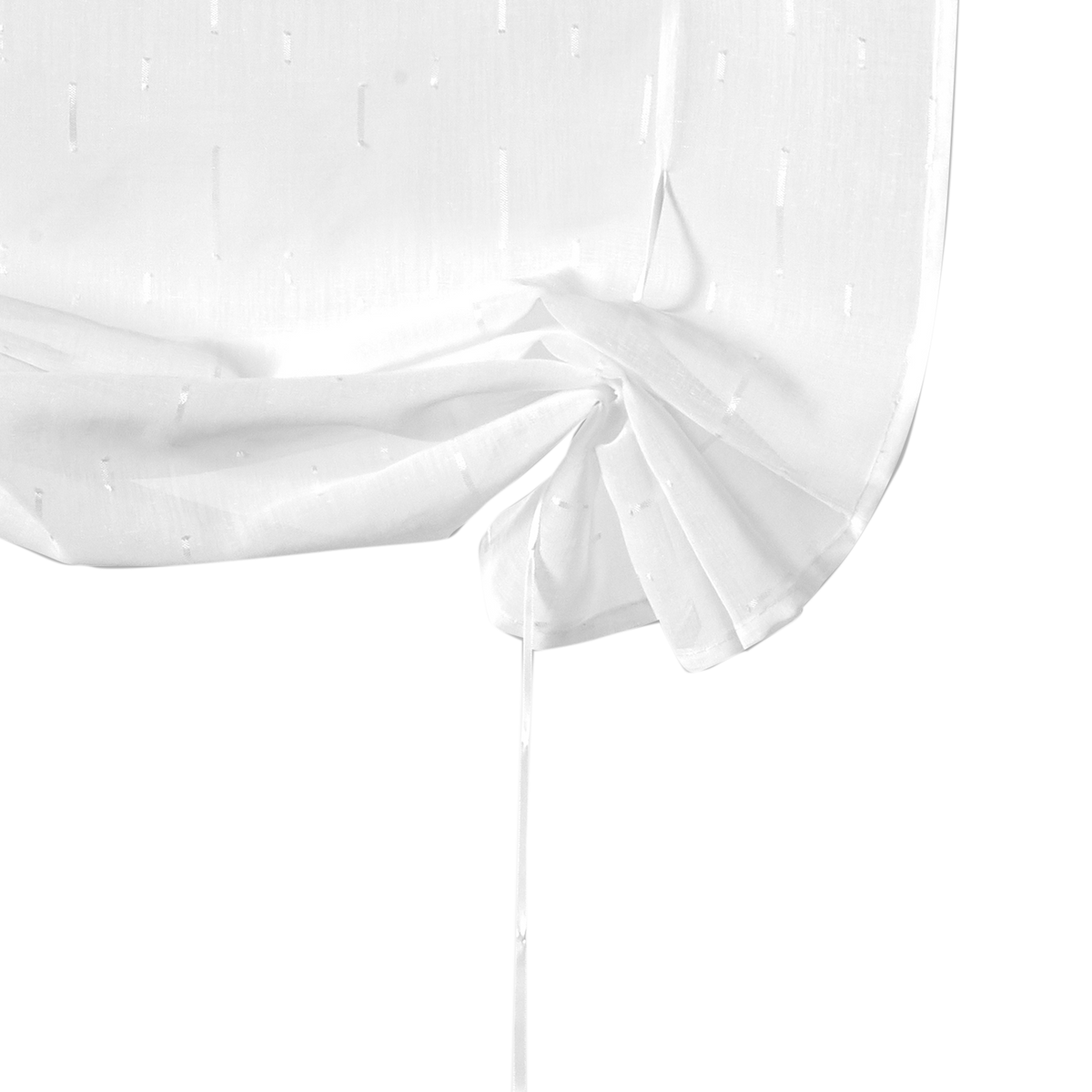 Vitrage Filament (la paire) Blanc