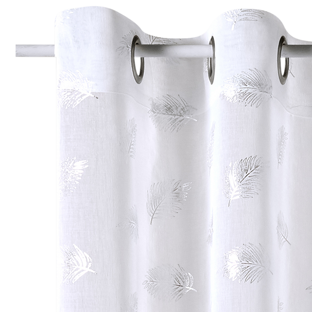 4MURS Voilage FUEGO coloris blanc 140 x 240 cm