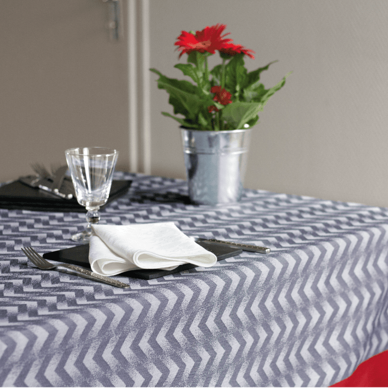 GARNIER THIEBAUT Nappe Chevron Gris