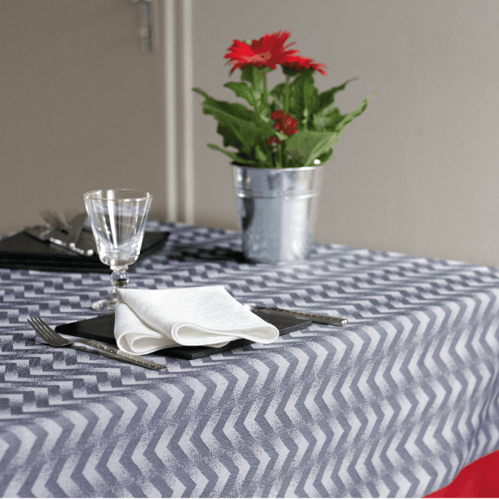 GARNIER THIEBAUT Nappe Chevron Gris