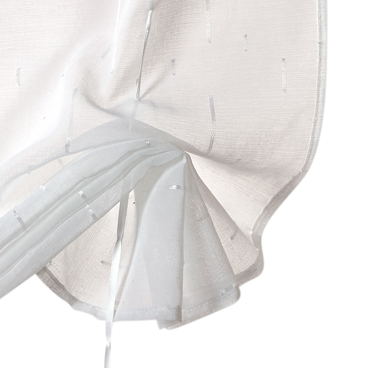 Vitrage Filament (la paire) Blanc