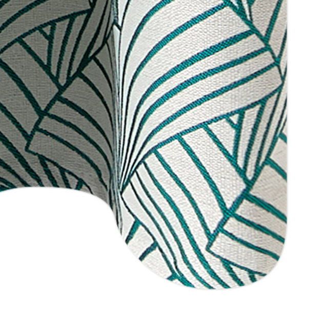 Rideau ARDECCO coloris vert émeraude 135 x 250 cm