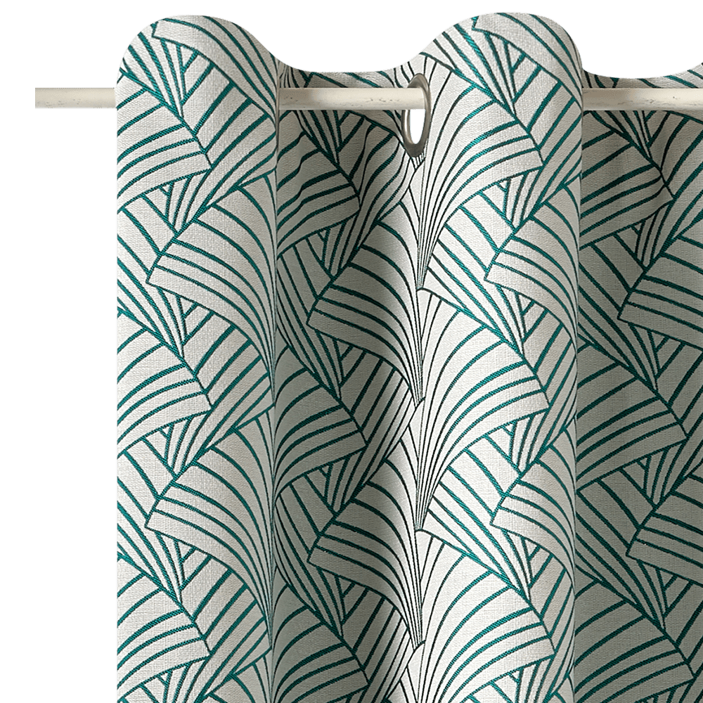 Rideau ARDECCO coloris vert émeraude 135 x 250 cm