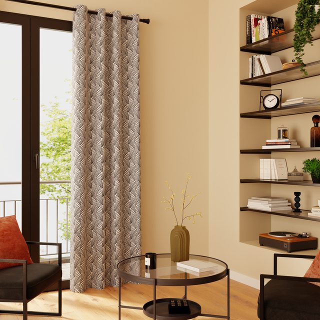 Rideau ARDECCO coloris noir 135 x 250 cm