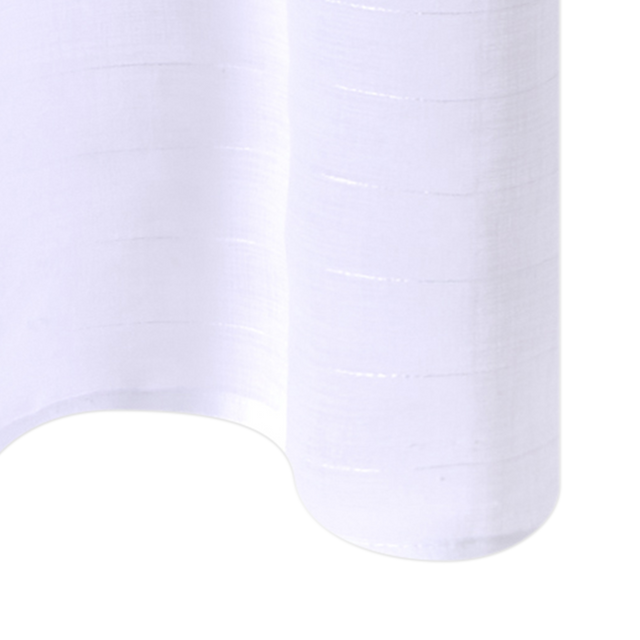 Voilage FLOT BLEU coloris blanc 145 x 240 cm