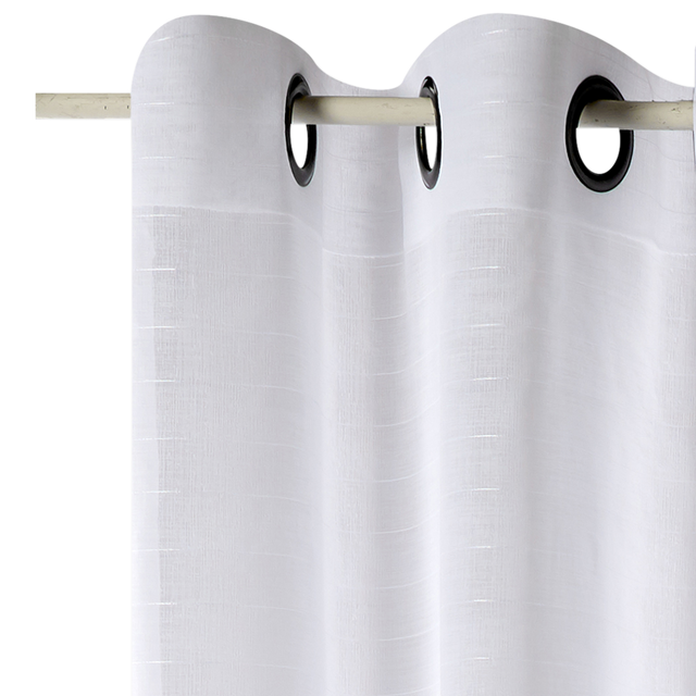 Voilage FLOT BLEU coloris blanc 300 x 240 cm