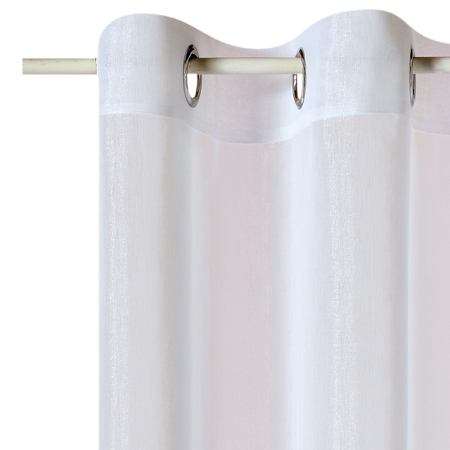 Voilage IRISE coloris blanc 140 x 240 cm