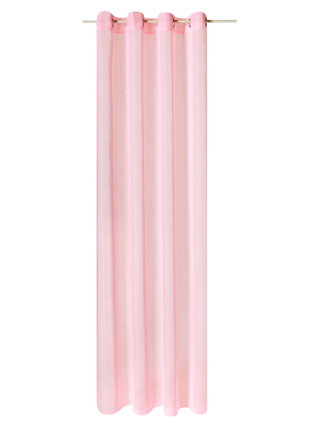 Voilage IRISE coloris rose pastel 140 x 240 cm