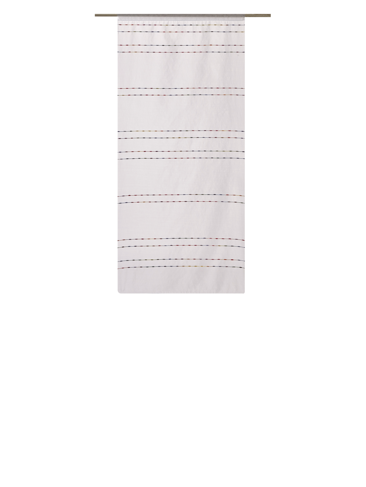 Vitrage Lin Rainbow (la paire) Blanc